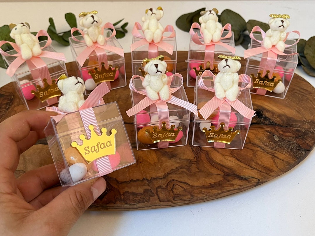 Teddy Bear Baby Shower Gift Boxes Girl Baby Shower Boxes Etsy