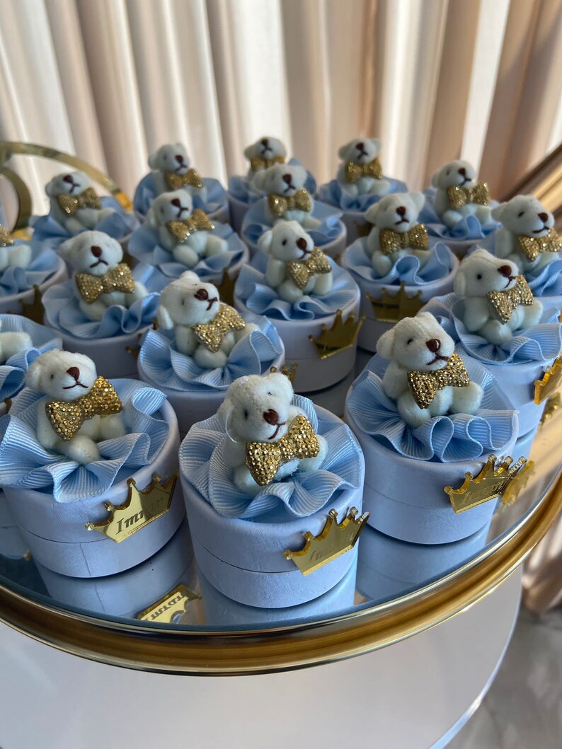 Teddy Bear Baby Shower Gift Boxes Boy Baby Shower Boxes Etsy