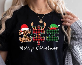 Autism christmas shirts Clearance