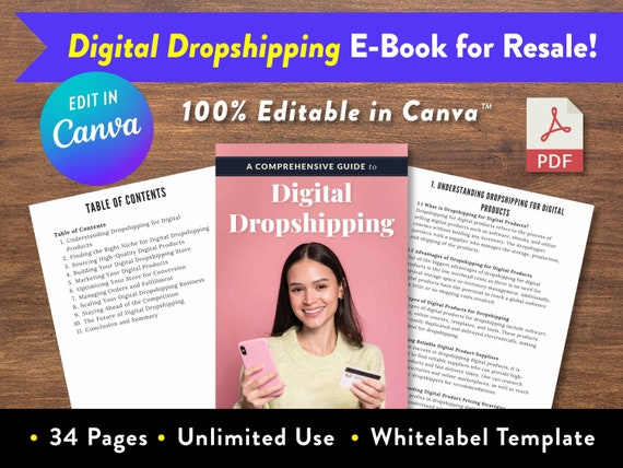 Digital Dropshipping E-book With Resale Rights INSTANT - Etsy