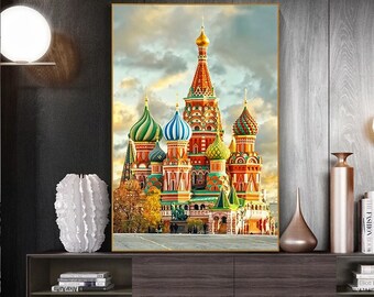 DIYthinker Russia Moscow Saint Basil's Cathedral Desktop Photo Frame Ornaments Picture Art Painting Gift DIYthinker Russia Moscow Saint Basil's Cathedral Desktop Photo Frame Ornaments Picture Art Painting Gift