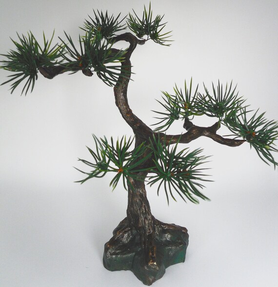 Handmade Bonsai Pinie | Knstlicher Mini Baum | Beaded Tree Skulptur aus  Draht & Gips | Zen Deko | Einzigartiges Home Decor Geschenk - Etsy.de