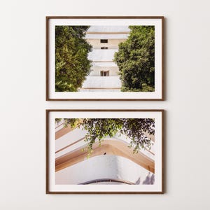 Tel Aviv Print Set of 2 | Bauhaus at Dizengoff Poster | Israel Wall Art | Tel Aviv poster | Fine Art Photo | White City Decor | Israel Gifts