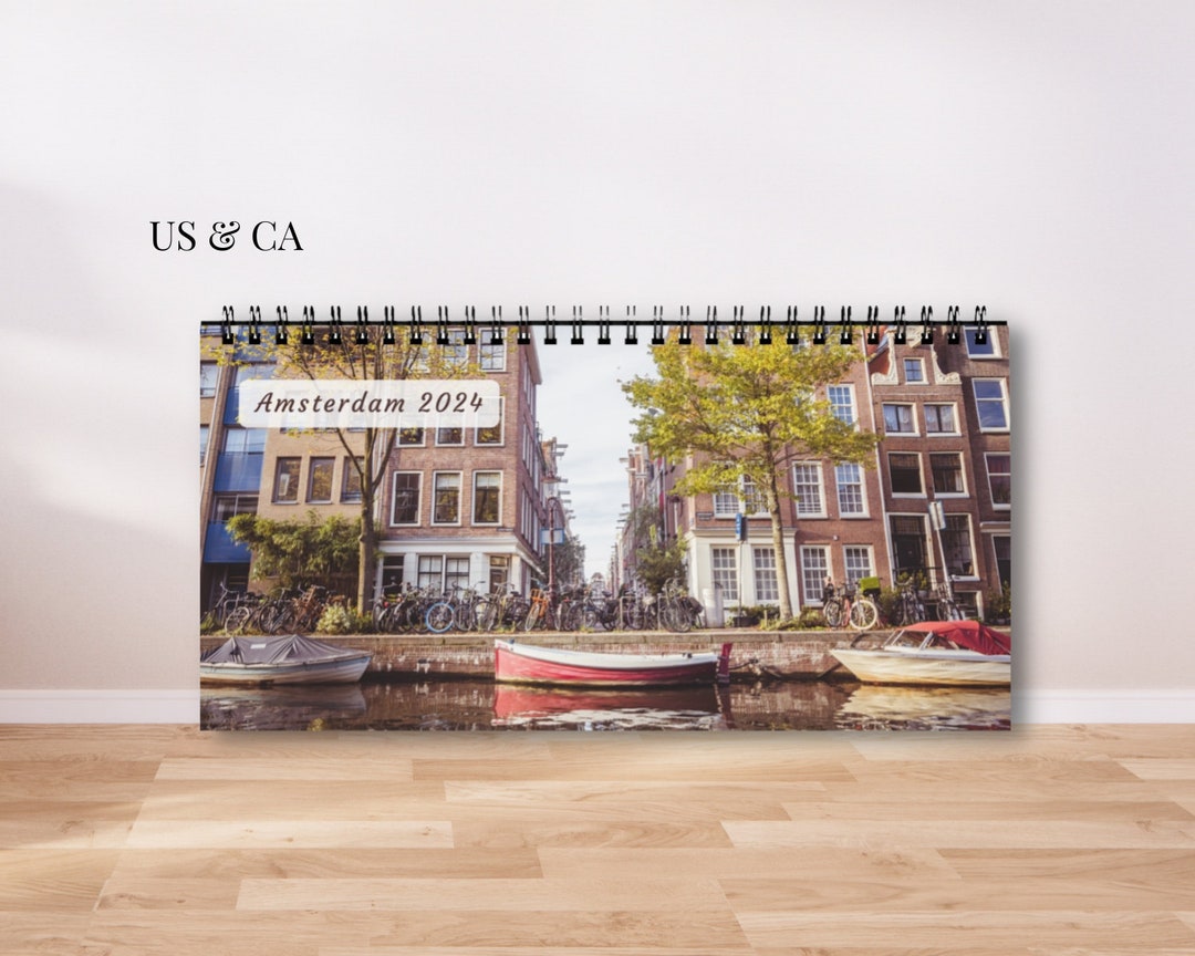 US/CA Amsterdam Calendar 2024, Netherlands Calendar, Birthday Calendar