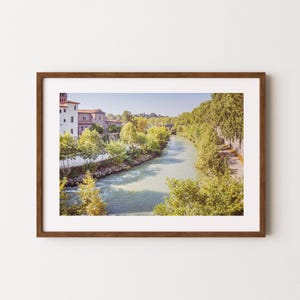 Tiber River in Rome poster | Italy print | Rome wall art | Rome print | Travel print | Vintage poster | Boho wall art | fine art |Rome photo