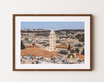 Church of the Redeemer Jerusalem Art Print | Israel Poster | Historic Jerusalem Print | Old City Wall Art | Christian Decor | Jerusalem art