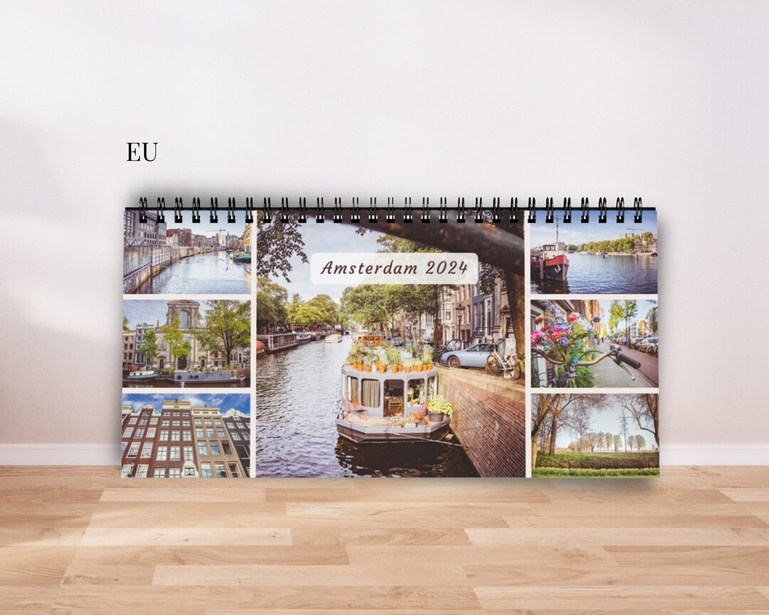 EU Amsterdam Calendar 2024 Netherlands Calendar Table Etsy