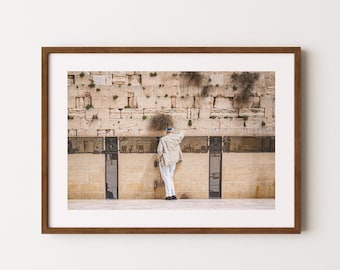 Klaagmuur in Jeruzalem Fine Art Print | Kotel in Jeruzalem | Muurkunst Israël | Joods woondecoratie | Jeruzalem-poster | Israël cadeau