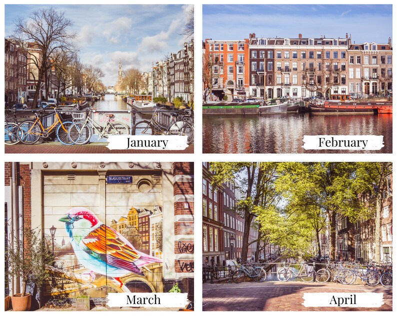 US/CA Amsterdam Calendar 2024, Netherlands Calendar, Birthday Calendar