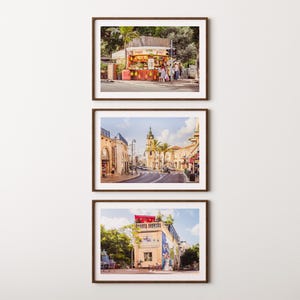 Tel Aviv Print Set of 3 | Israel Poster | Jaffa Clocktower | Tamara Juice Bar | Little Prince Bar | Tel Aviv Wall Art | Jewish Home Decor