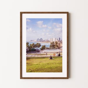 Beach in Yafo in Tel Aviv poster | beach wall art | Israel poster | Beach decor | Beach print | photography print |beach art |Tel Aviv print