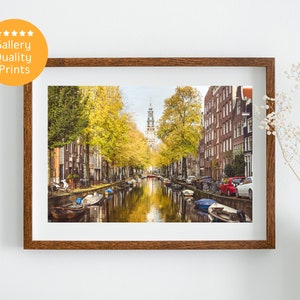 Zuiderkerk in Amsterdam poster | Netherlands print | Amsterdam gifts | Dutch photo | Art prints | Vintage poster | Boho wall art | Fine art
