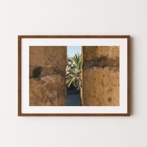 Palm Tree View in Old City Jerusalem Art Print | Israel Poster | Jerusalem Wall Art | Historic Jerusalem Print | Middle Eastern Decor