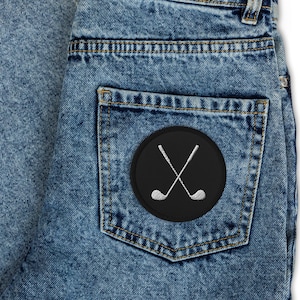 Golf Club Embroidered 3” Patch, Golf Iron On Patch, Handmade Premium Golf Patch