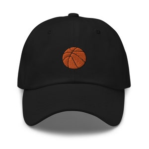 Basketball Dad Hat Gestickte Unisex-Cap, handgefertigte verstellbare Baseballmütze, Basketball-Geschenk