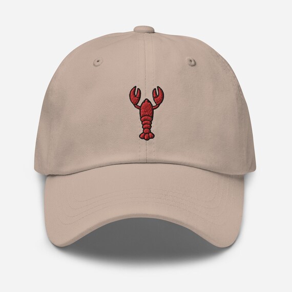 Tech Design Embroidered Lobster Dad Hat – Adjustable Cotton Baseball Cap, Navy, Unisex Fit - View #5
