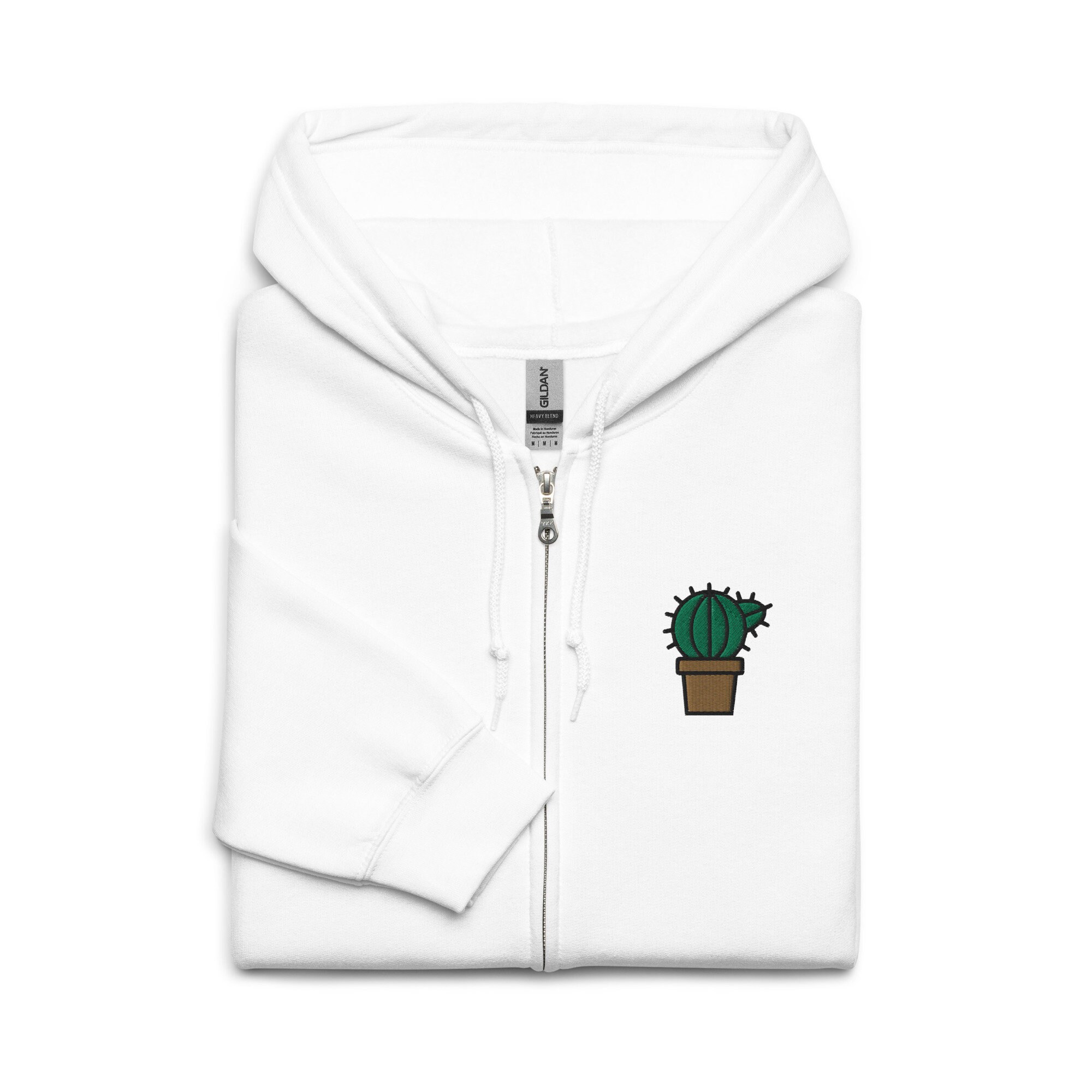 Snuggle Hoodie Cactus Hoodie Women's Cactus Embroidered Zip Hoodie Gift,  Unisex Handmade Long Sleeve Zip Hoody Plant Themed Gift New Zealand