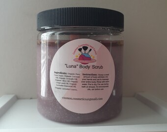 Lavender Moisturizing Body Exfoliator/sugar scrub "Luna"
