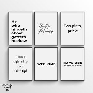 Still Game Prints - Still Game Quote Prints - Funny Scottish Prints - Scottish Funny Art - Scottish Gift - Scottish Prints - Set of 1, 2, 3 image 1