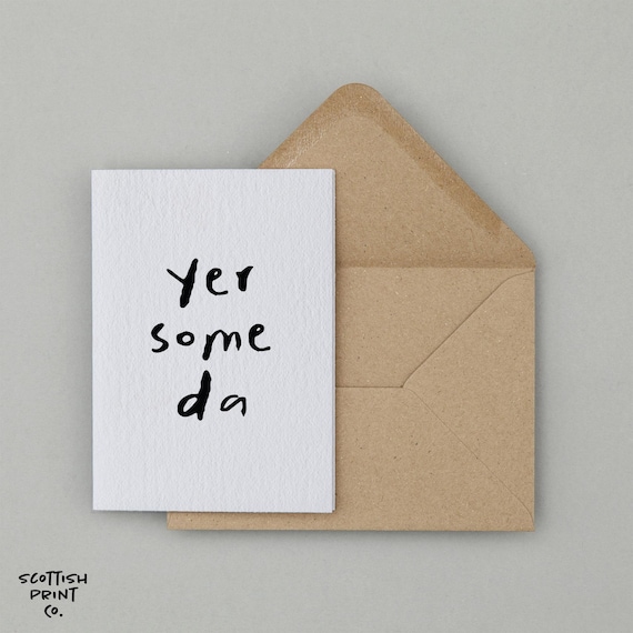 Scottish Father's Day Card - Card for Scottish Dad