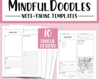 Modelli per prendere appunti MindfulDoodle - Citazioni