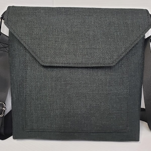 Bolso negro, bolso bandolera unisex, bolso bandolera, bolso bandolera, bolso bandolera para mujer, bolso de hombre ónix, bolso de trabajo/oficina, ideas de regalo, ropa de diario,
