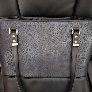 Bolso de mano, bolso de hombro, bolso grande, bolso Emily, bolso negro, bolso azul, estampado tribal, bolso cruzado, bolso de trabajo, bolso de viaje, bolso escolar