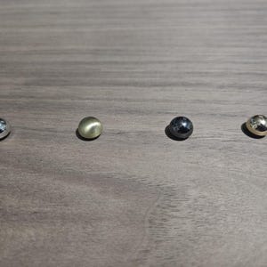 Pies para bolsos, soporte inferior para bolsos, pies para bolsos con forma de cúpula, remaches y pernos para bolsos, pies para bolsos con rosca de 10 mm, pies con rosca de 3/8"