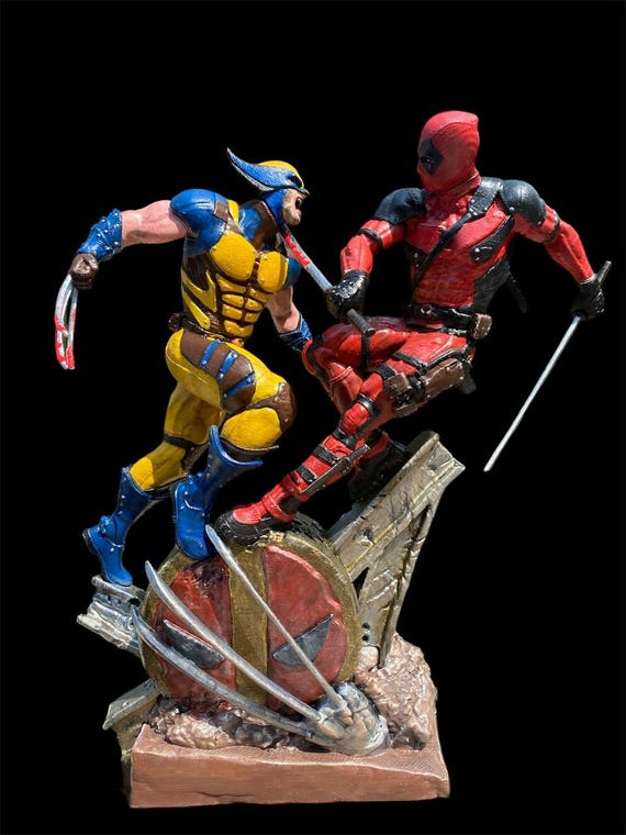 DEADPOOL Bust Up Statue ウルヴァリン DEADPOOL Bust Up Statue ウルヴァリン MARVEL Deadpool