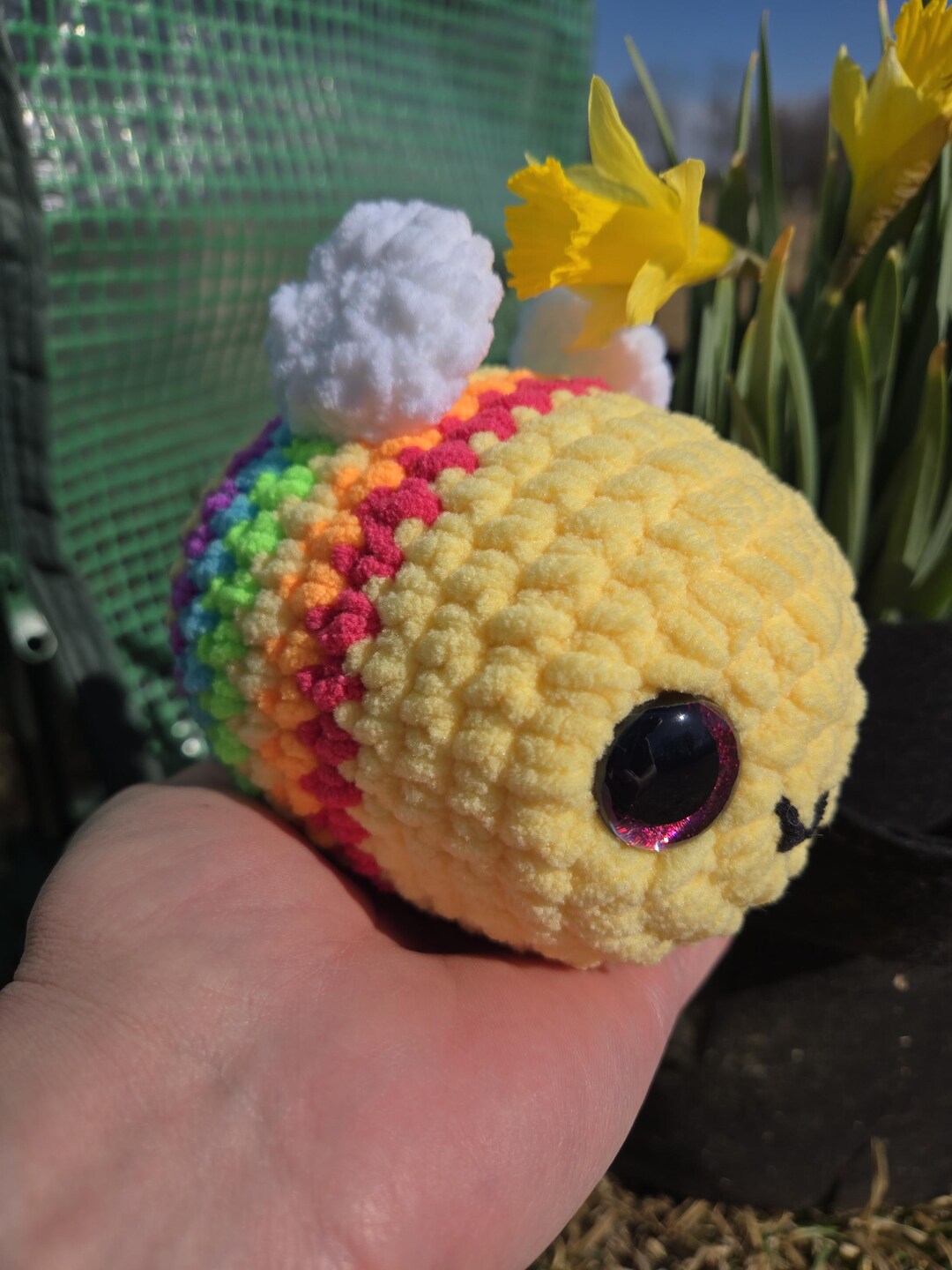 Crochet Rainbow Bee - Etsy