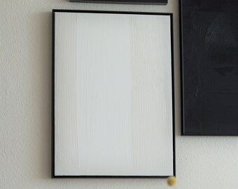 RIO | Arte de parede moderna, minimalista e texturizada | Tela | Pintura em gesso | Estrutura em relevo | Arte abstrata | Pintura