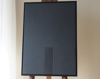 A FAIXA II | Arte de parede moderna, minimalista e texturizada | Tela | Pintura em gesso | Estrutura em relevo | Arte abstrata | Japandi