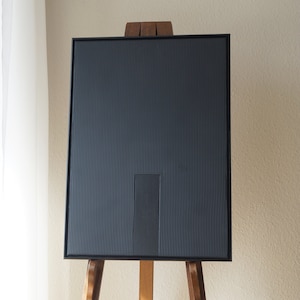 THE STRIP II | Arte murale moderna, minimalista e strutturata | Tela | Pittura in gesso | Struttura in rilievo | Arte astratta | Japandi