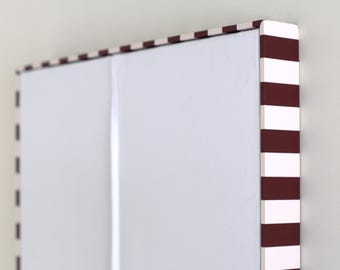 001 Peça de Arte Feita à Mão | Contemporânea, moderna e minimalista | Moldura Listrada | Pintura Acrílica Abstrata | Única, texturizada e monocromática