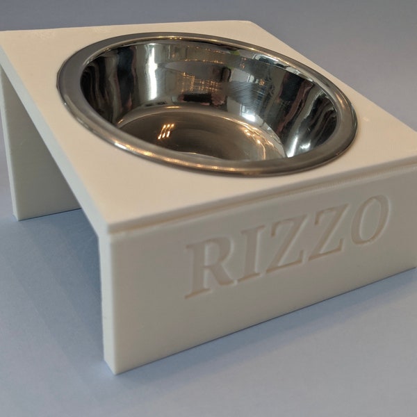 Personalised Pet Bowl Stand, Custom Dog Bowl Holder, Personalized Cat Food Stand, Pet Feeding Station, Modern Pet Decor