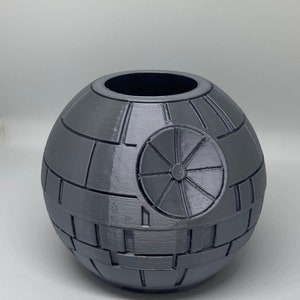 Deathstar Succulent Planter, Star Wars Inspired Plant Pot, Sci-Fi Home Decor, Gift for Plant Lovers