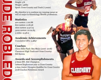 Cross Country Player Profile and Resume