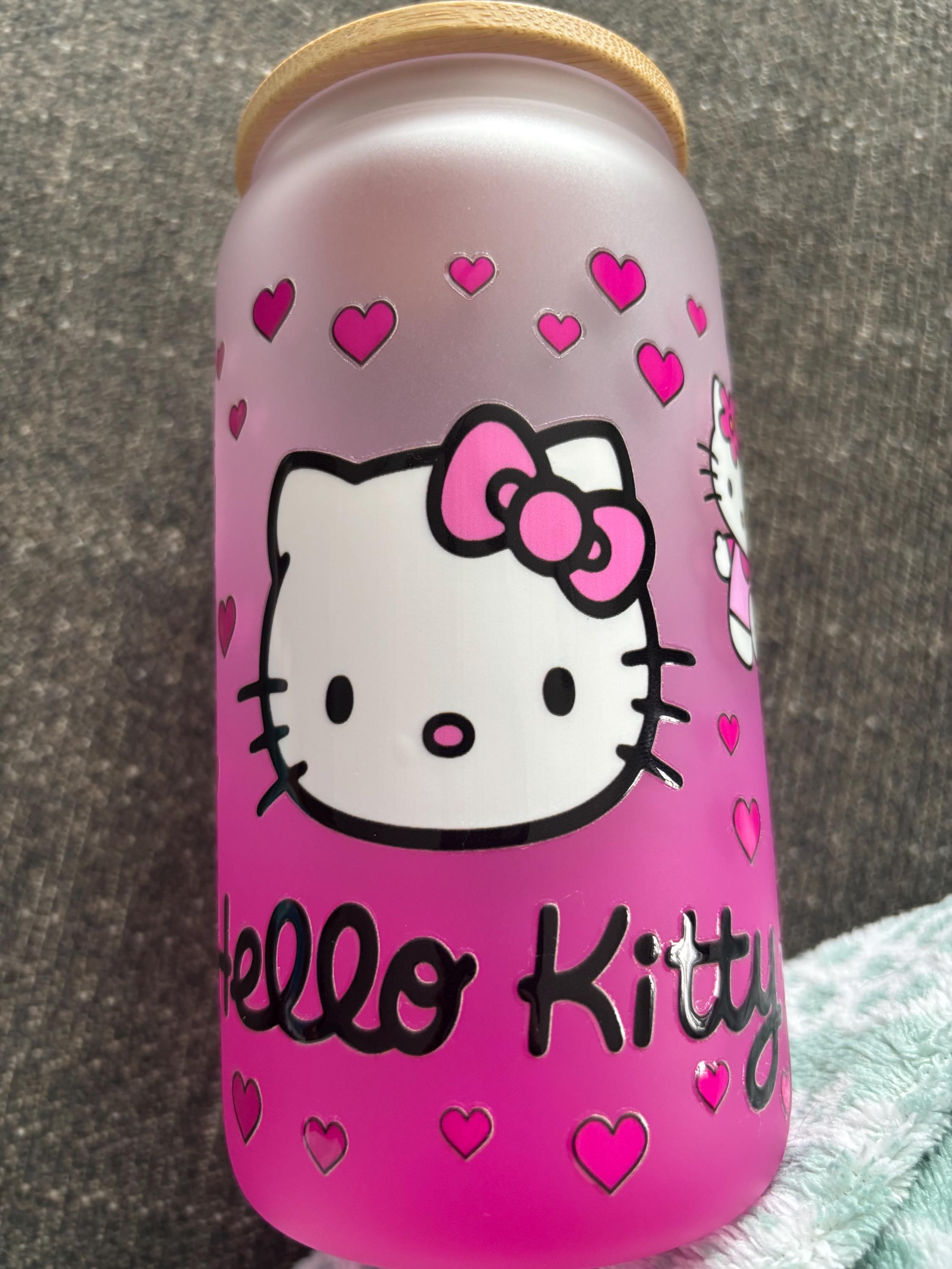 Hello Kitty  glass tumbler