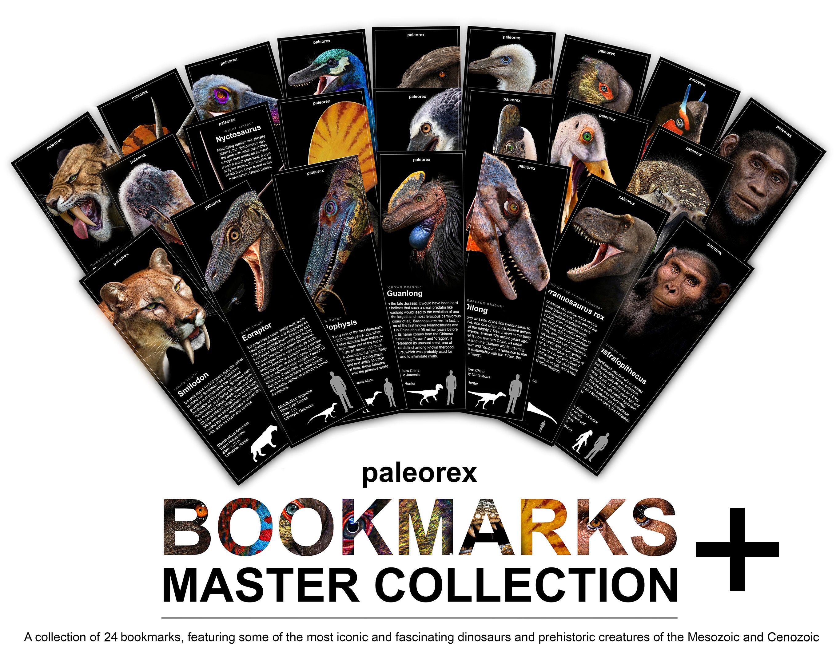 Mesozoic and Cenozoic Bookmarks - Master Collection - Etsy