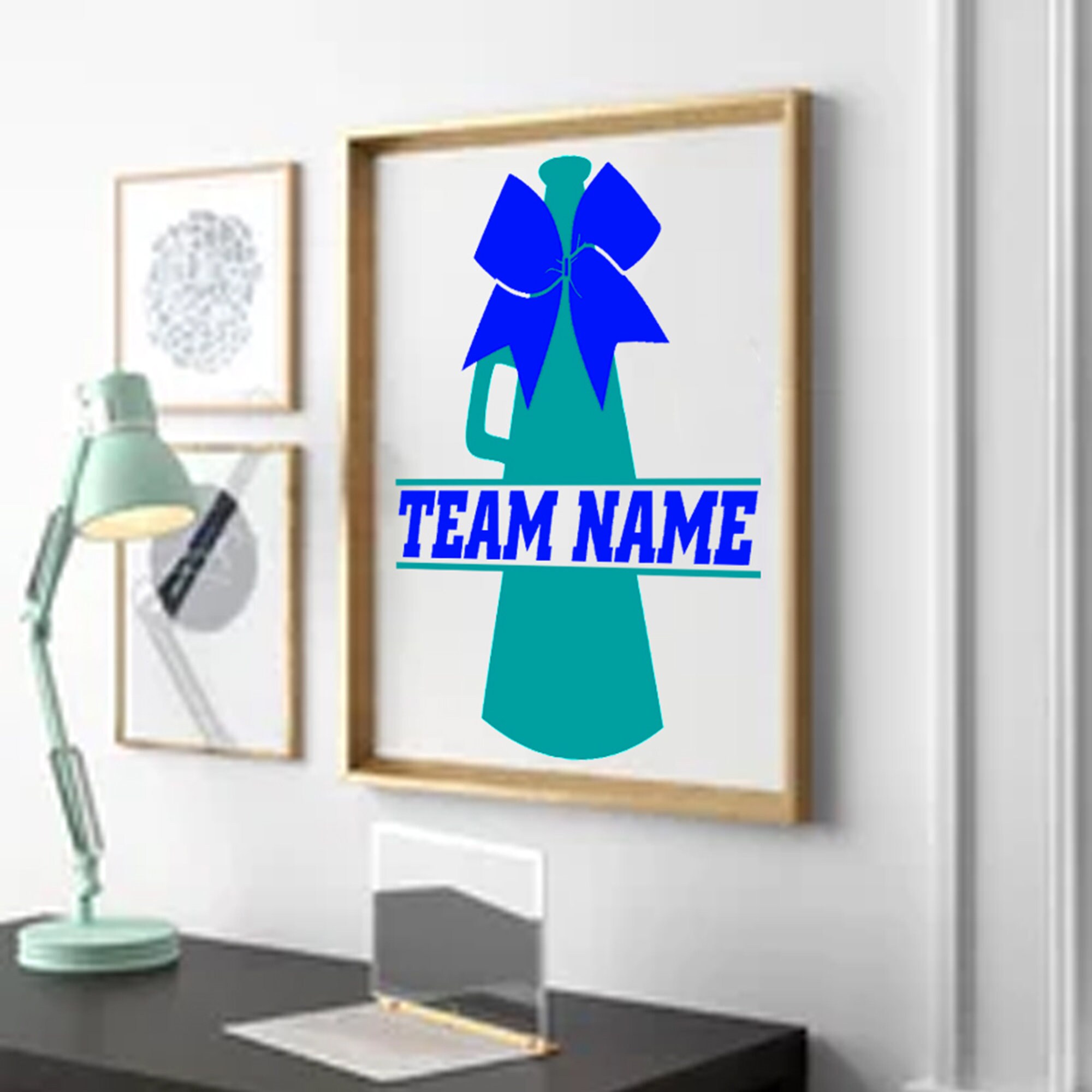 Personalized Cheer Vinyl Decal, Car Window, Cup, Tumbler, Megaphone