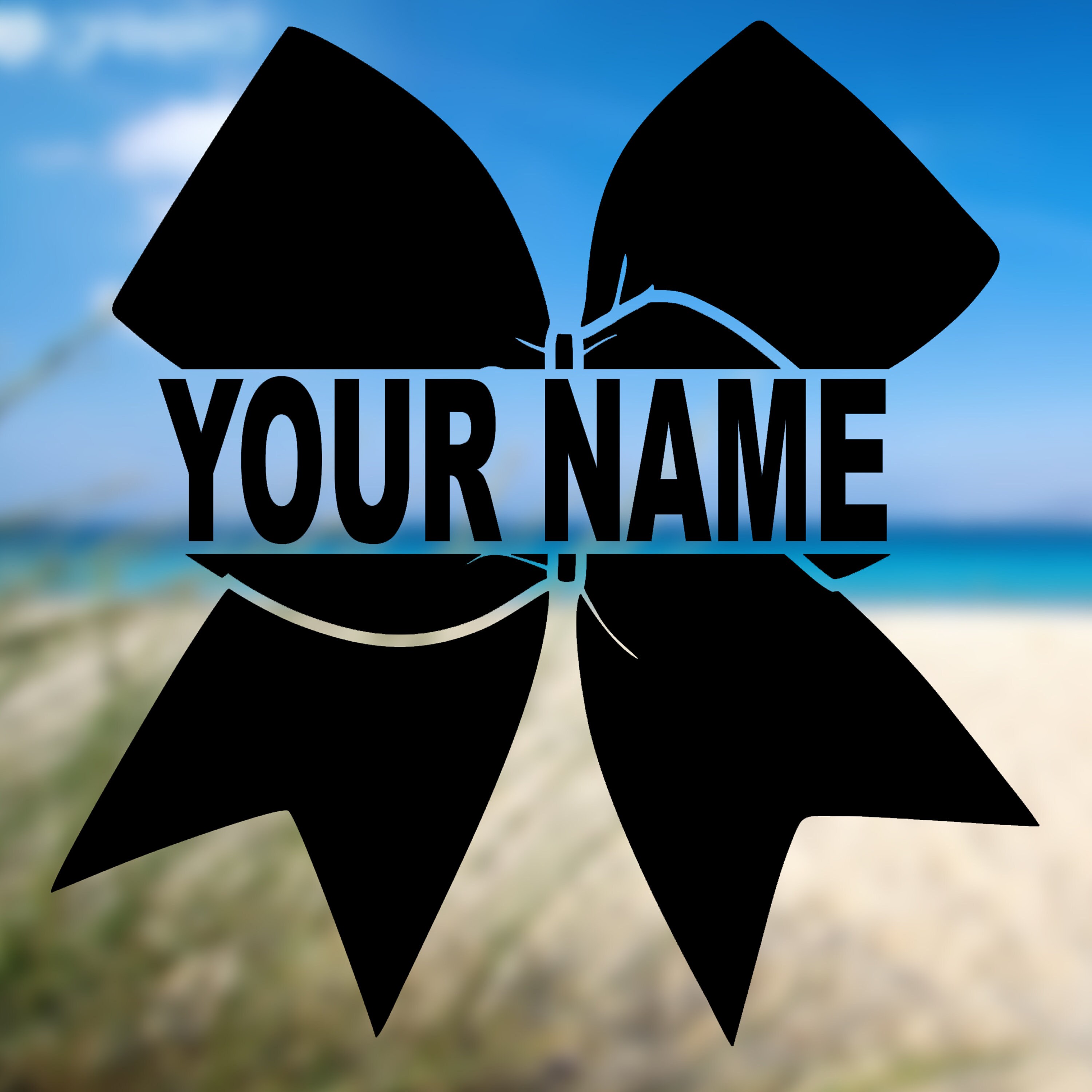 Personalized Cheer Vinyl Decal, Car Window Decal,cup Decal, Tumbler ...