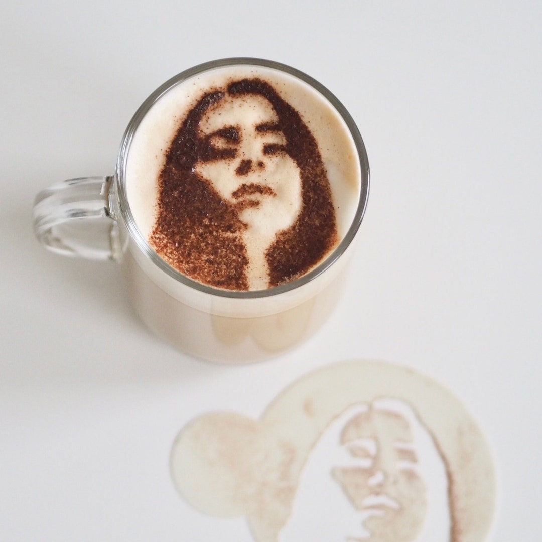Billie Eilish Coffee Stencil Drink Stencil Cake Stencil Etsy