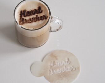 Heartbreaker, Coffee Stencil, Cookie Stencil, Cake Decorating