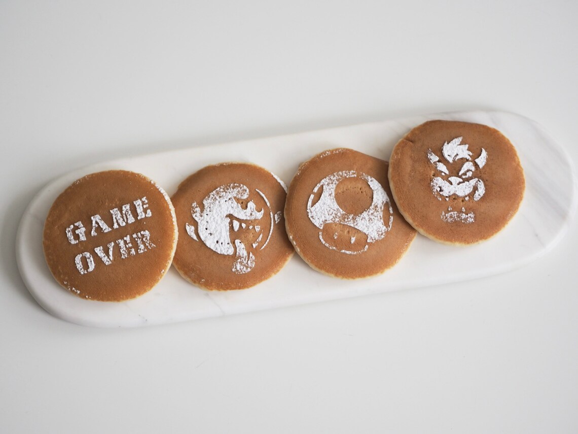 Personalised Pancake Stencil Cookie Stencil Cake Decorating Etsy