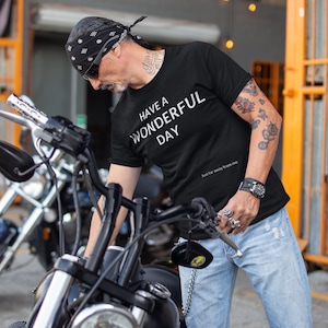 Funny Graphic T-Shirt | Sarcastic | Offensive | Retro | Vintage | Hippie | Rude | Unisex - Men & Women's Tee | Wonderful Day