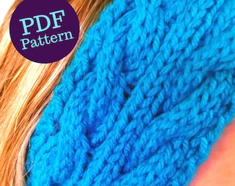 Knitting Pattern | Beginner Cable Headband Pattern | Easy Knitting | Anna Headband Pattern