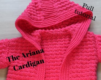 Easy Crochet Cardigan Pattern – The Ariana Sweater PDF