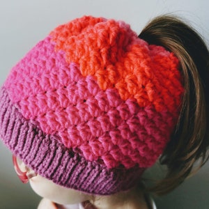 Patron de bonnet facile au crochet PDF | Bonnet au crochet de bas en haut | modèle de bonnet au crochet | Patron de chapeau d&#39;abbaye
