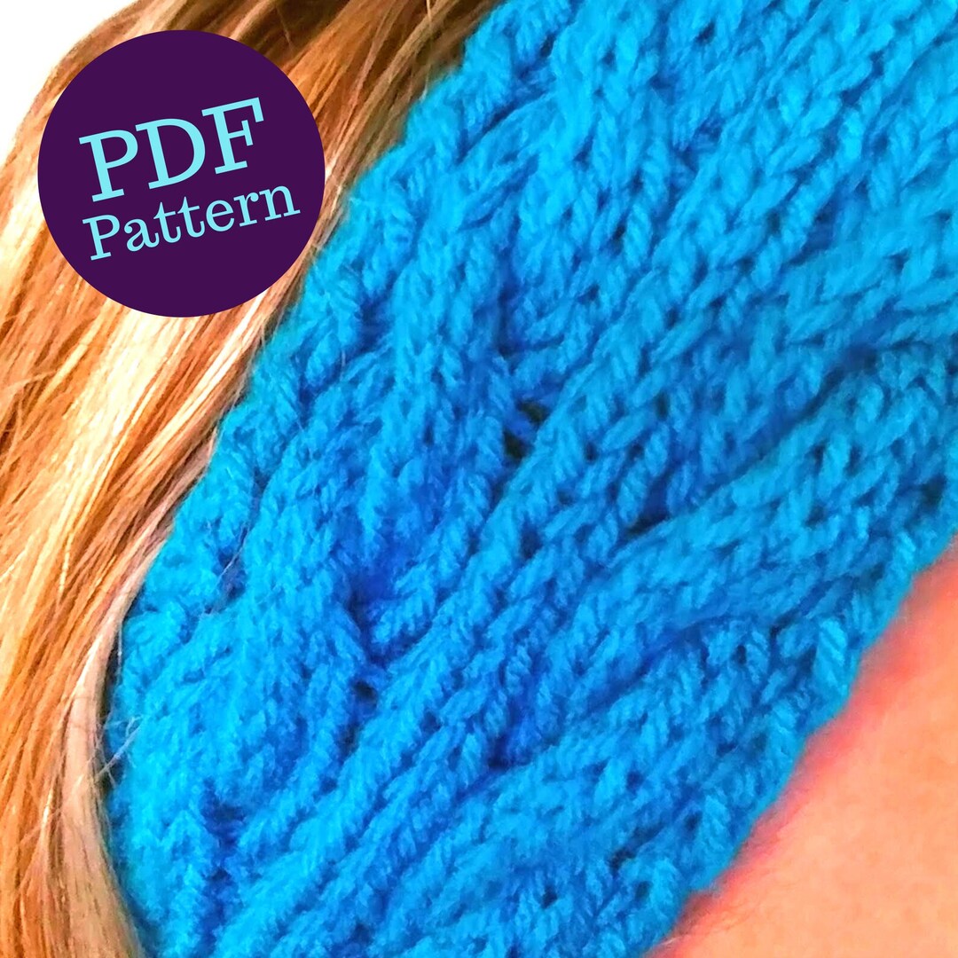 Knitting Pattern Beginner Cable Headband Pattern Easy Knitting Anna Headband Pattern Etsy