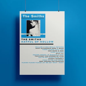 The Smiths Hatful of Hohl Poster Wand Kunst Sofort Download (Digitale Datei) 90 x 60 cm
